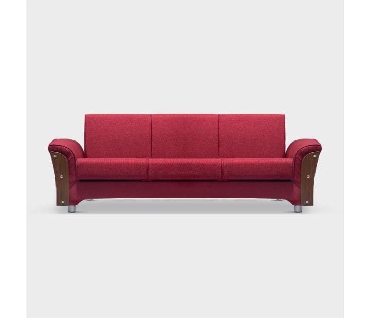 RED CUSHION FOLD SOFA CUM BED