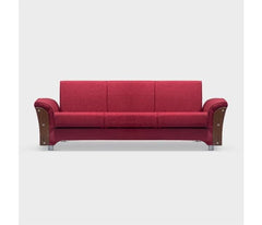 RED CUSHION FOLD SOFA CUM BED